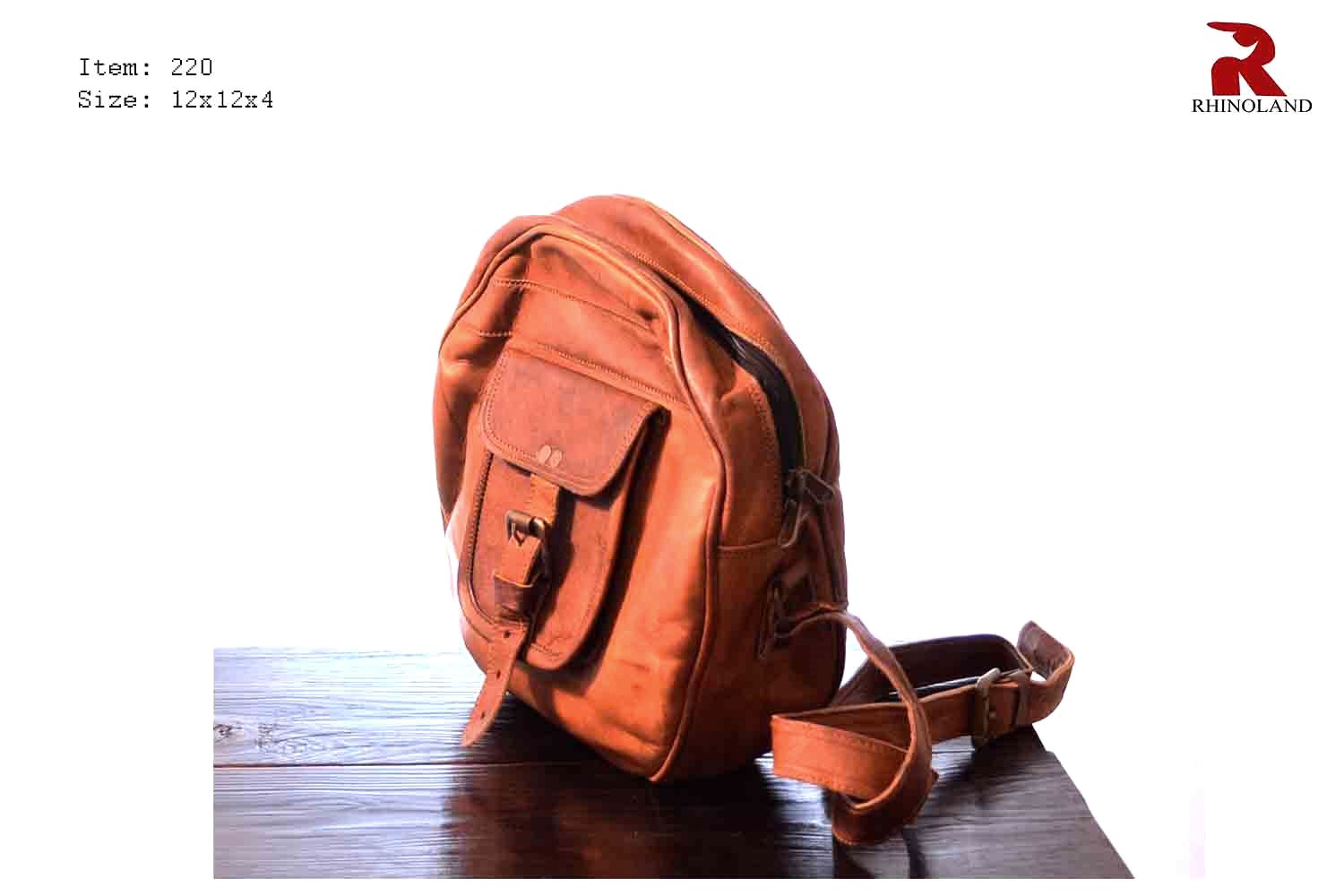 Rhinoland Vintage Leather Crossbody Sling Bag