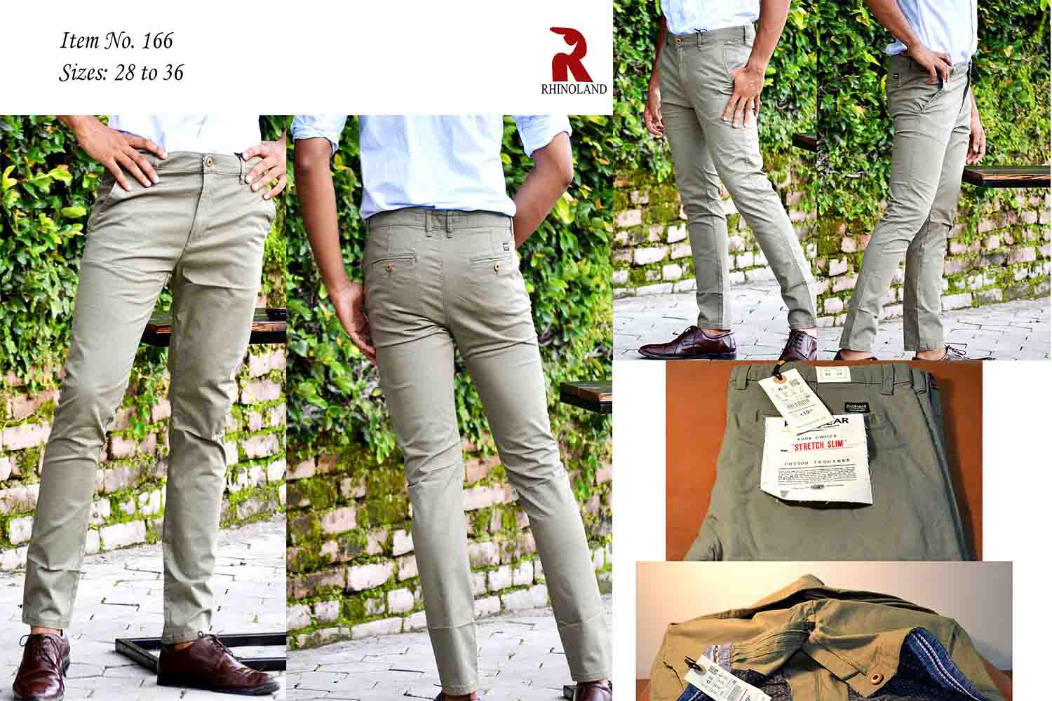 Rhinoland Chinos For Men