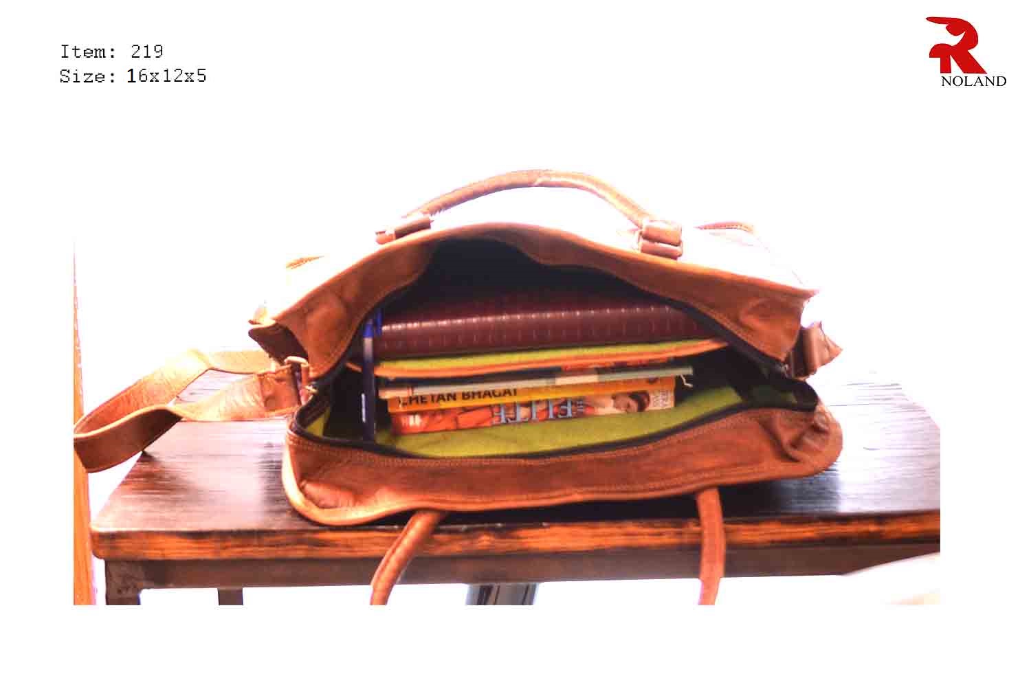 Rhinoland Executive Vintage Leather Laptop Messenger Bag (16”)