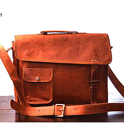 Rhinoland Executive Vintage Leather Laptop Messenger Bag (15”)