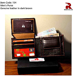 Rhinoland Single Fold Leather Wallet For Men