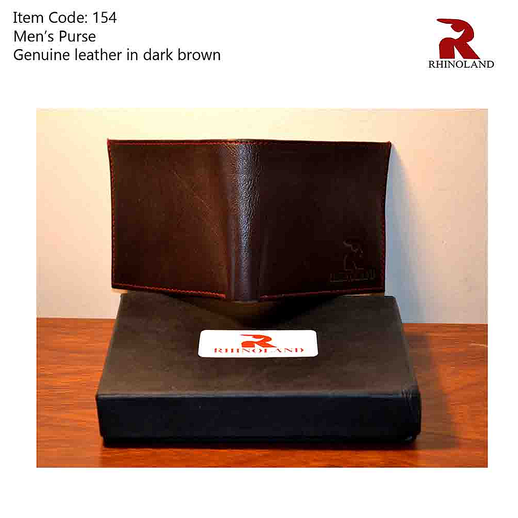 Rhinoland Single Fold Leather Wallet For Men