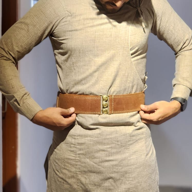 Nepali Daura Suruwal Faux Leather Belt