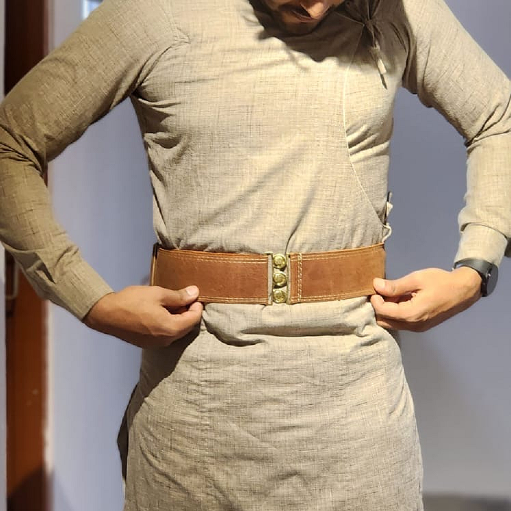 Nepali Daura Suruwal Faux Leather Belt