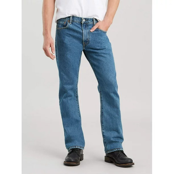LEV 517 Bootcut Blue Jeans For Men