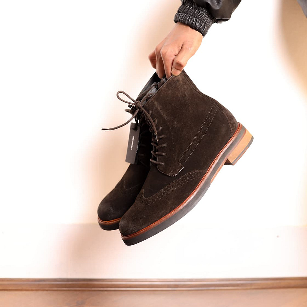 Rhinoland Strellson Suede Leather Boots for Men