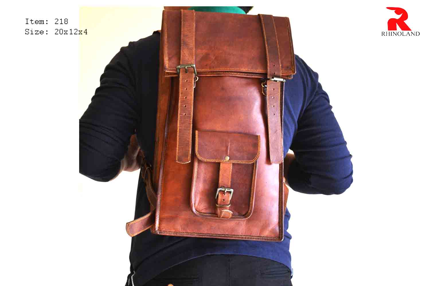 Rhinoland Executive Leather Backpack
