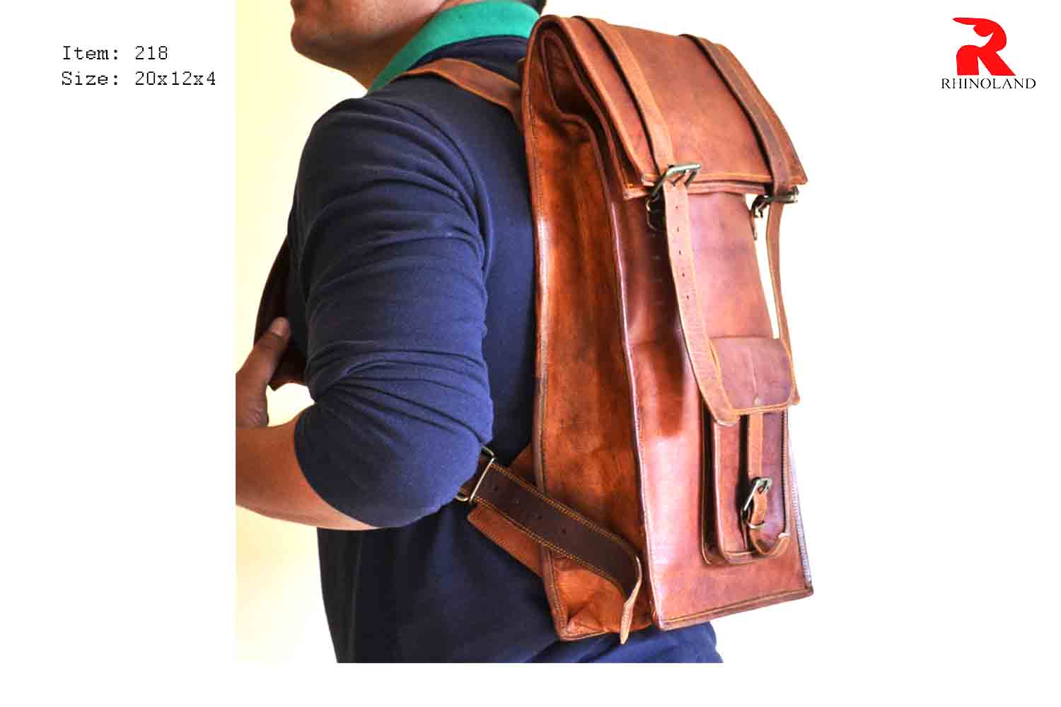 Rhinoland Executive Leather Backpack