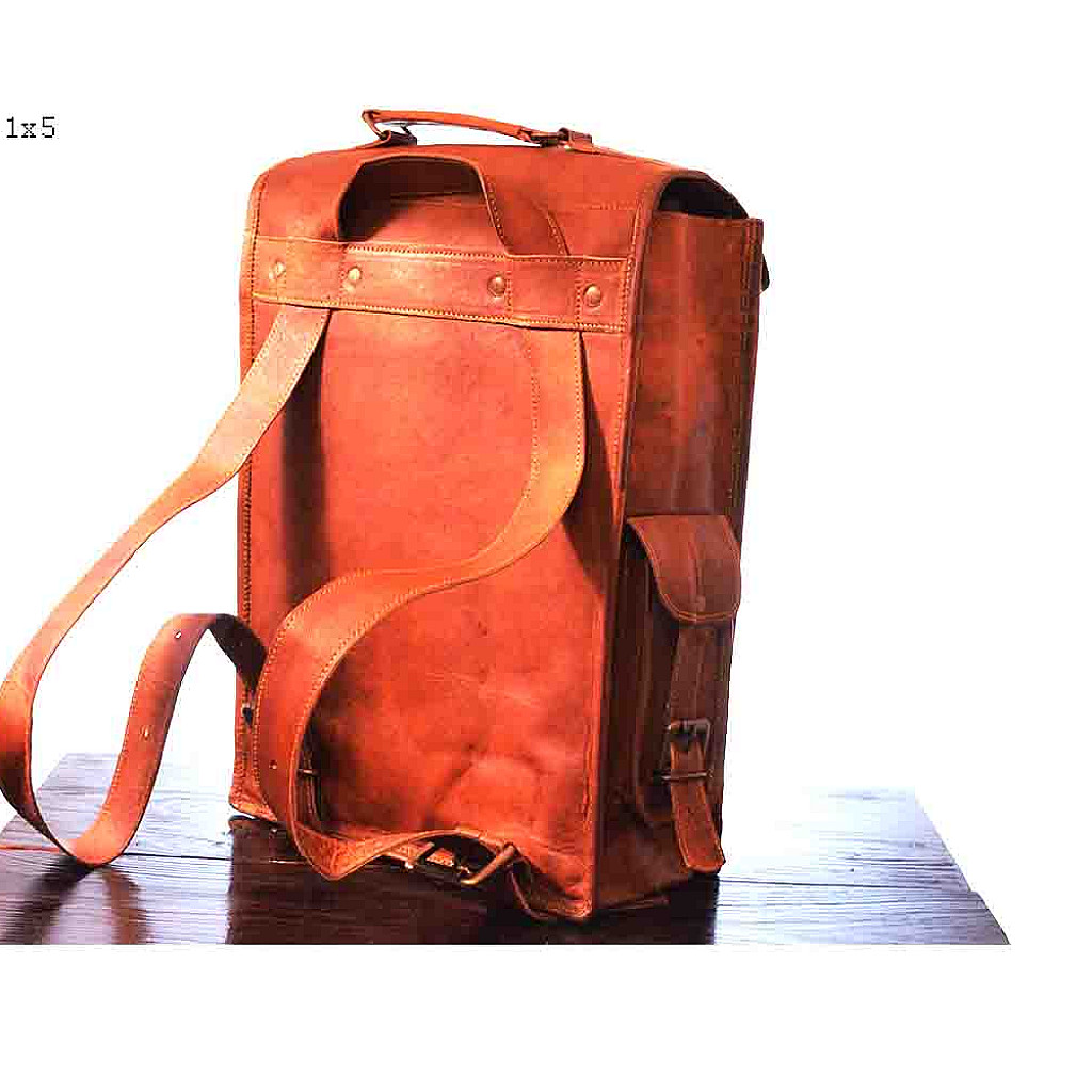 Rhinoland Executive Compact Leather Backpack