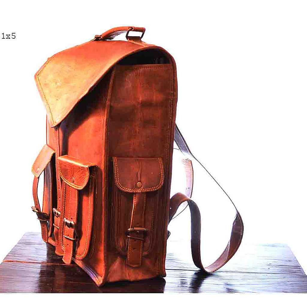 Rhinoland Executive Compact Leather Backpack